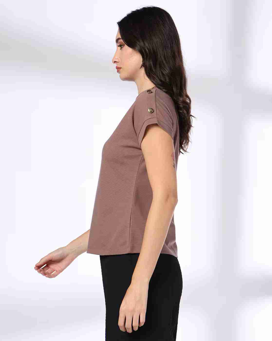 FIG | Women Relaxed Fit Crew-Neck T-Shirt|1