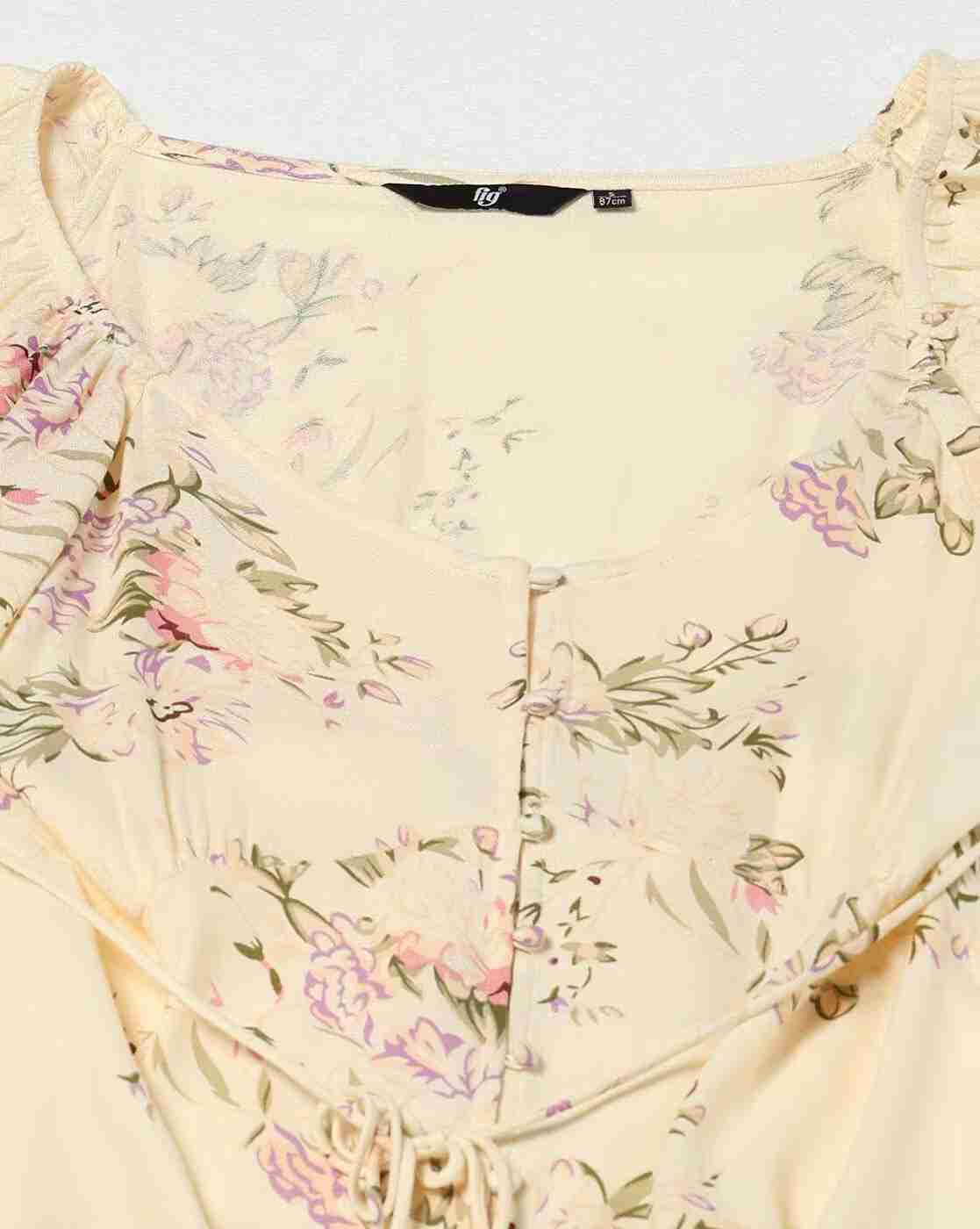 FIG | Women Floral Print A-Line Dress|5