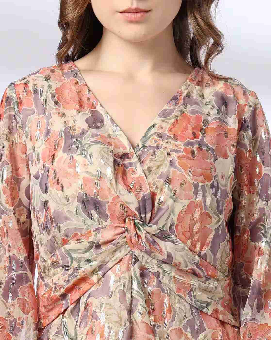 FIG | Women Floral Print A-Line Dress|3