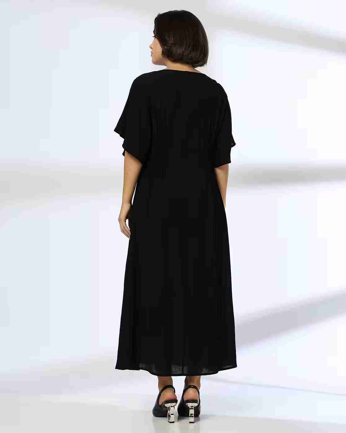 FIG | Women Round-Neck Fit & Flare Dress|2