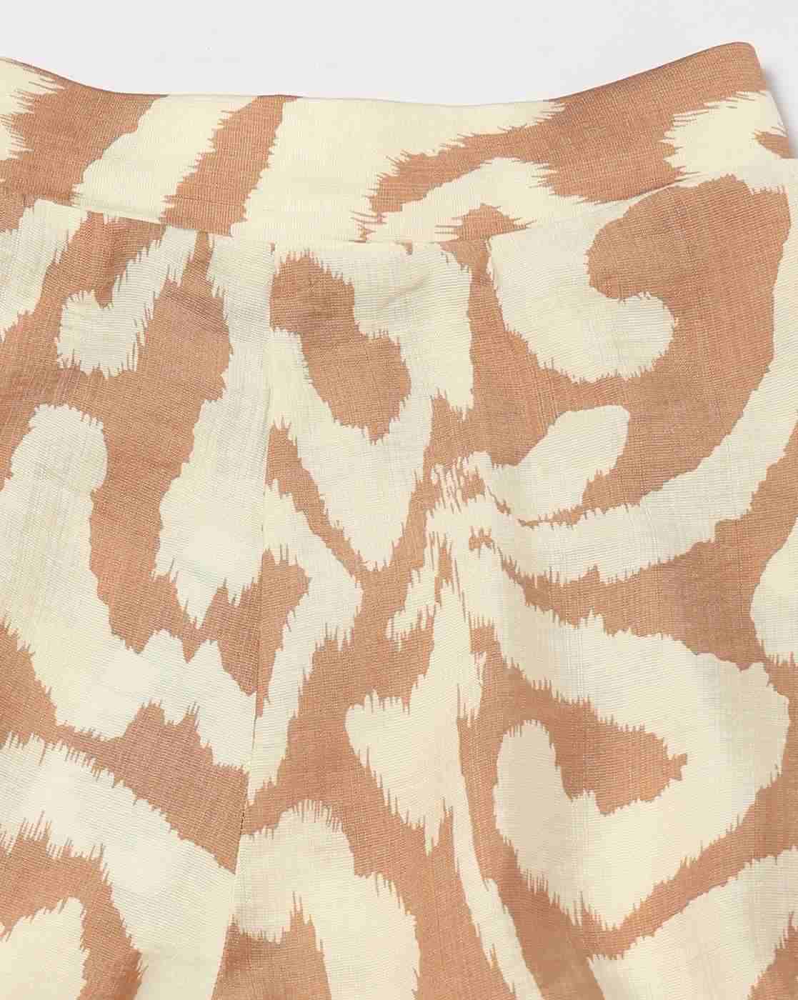 FIG | Women Printed High-Rise Wide-Leg Trousers|4