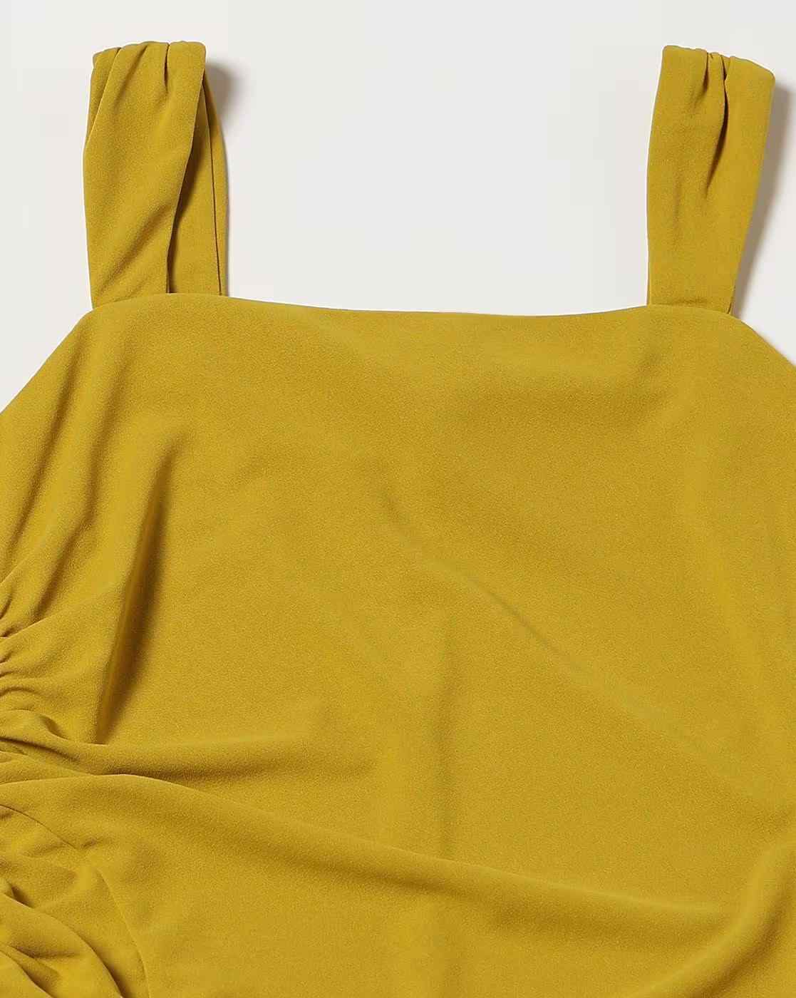 FIG | Women Ruched Square-Neck Bodycon Dress|4