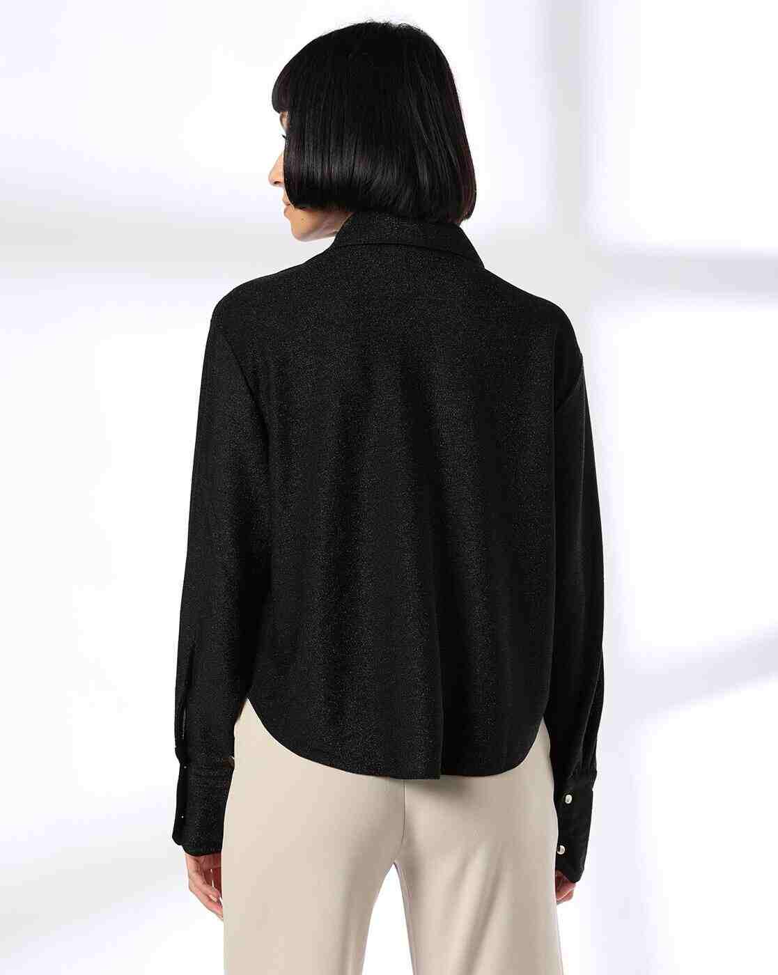 FIG | Women Relaxed Fit Shimmer Shirt|2