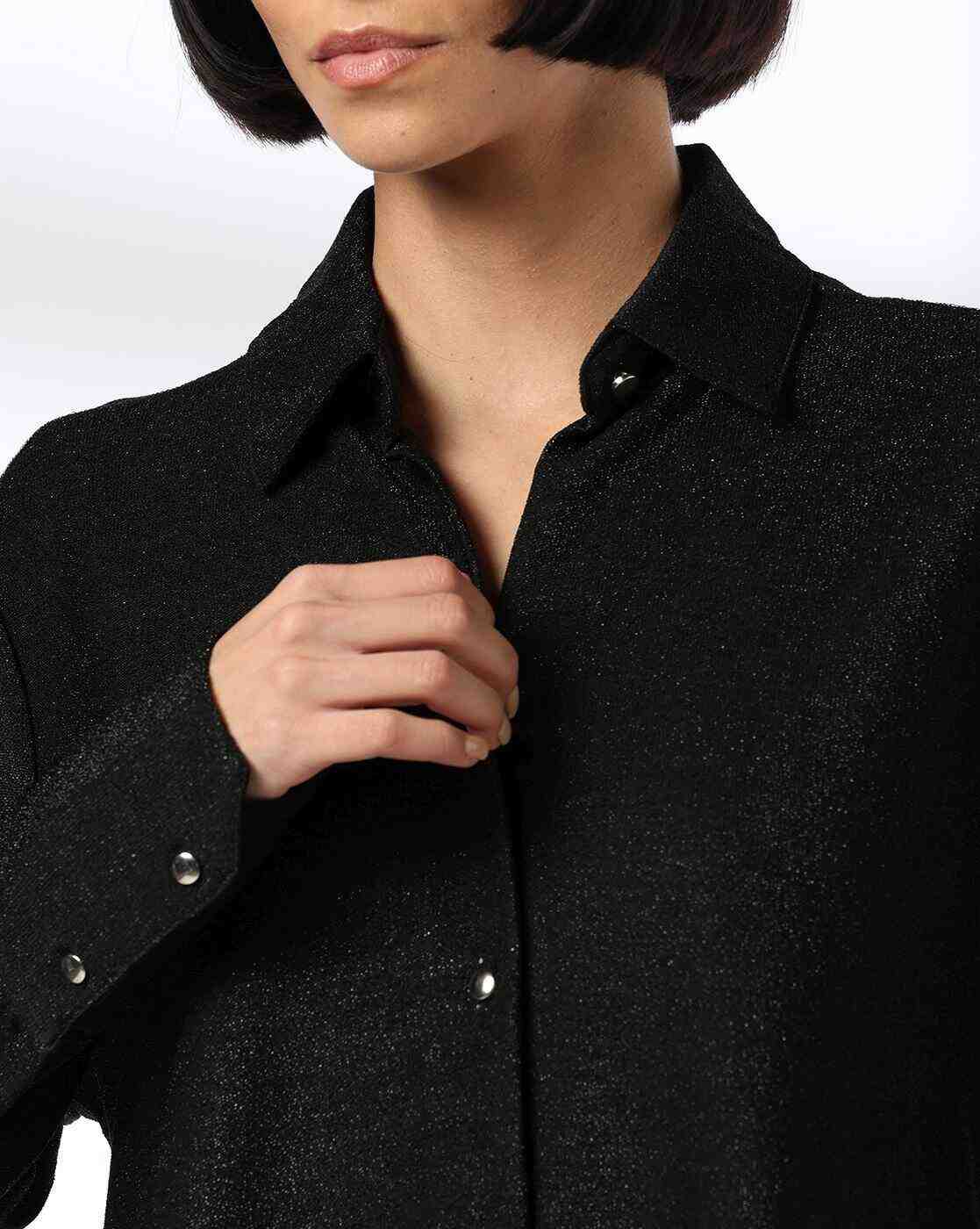 FIG | Women Relaxed Fit Shimmer Shirt|3