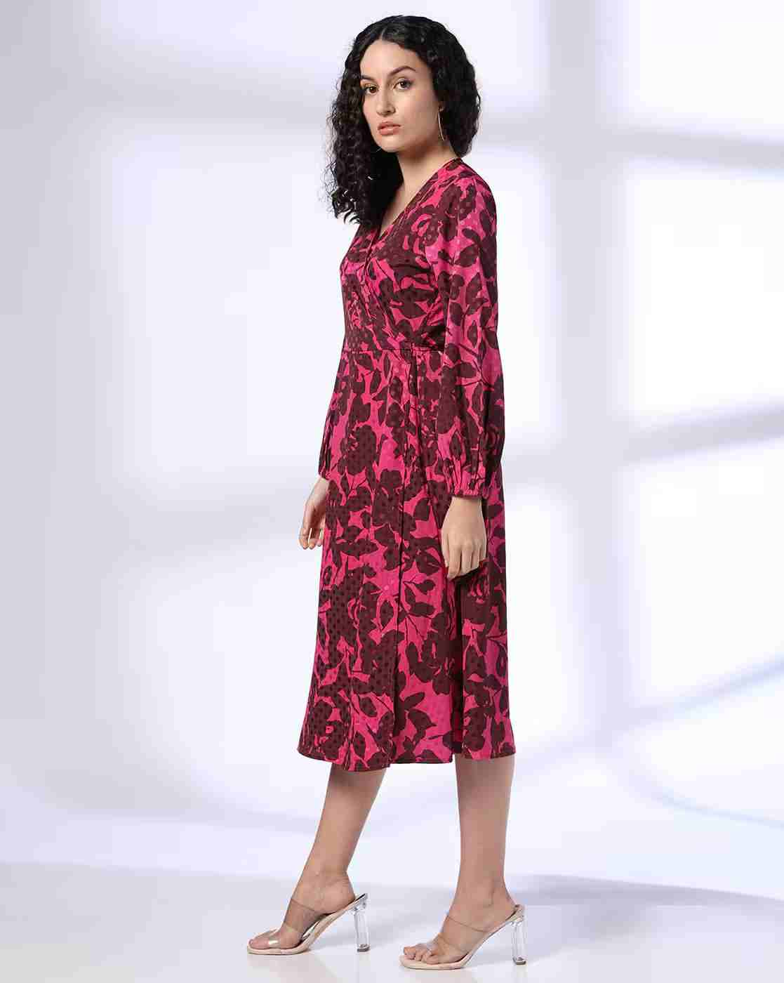 FIG | Women Printed Wrap Dress|1
