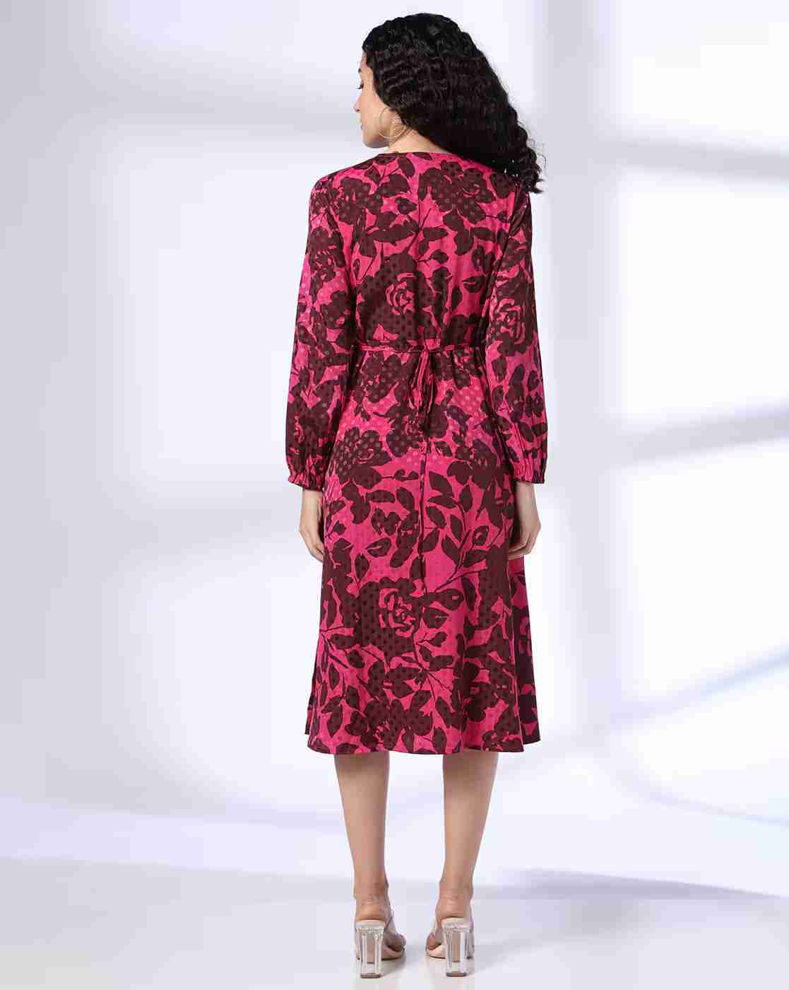 FIG | Women Printed Wrap Dress|2
