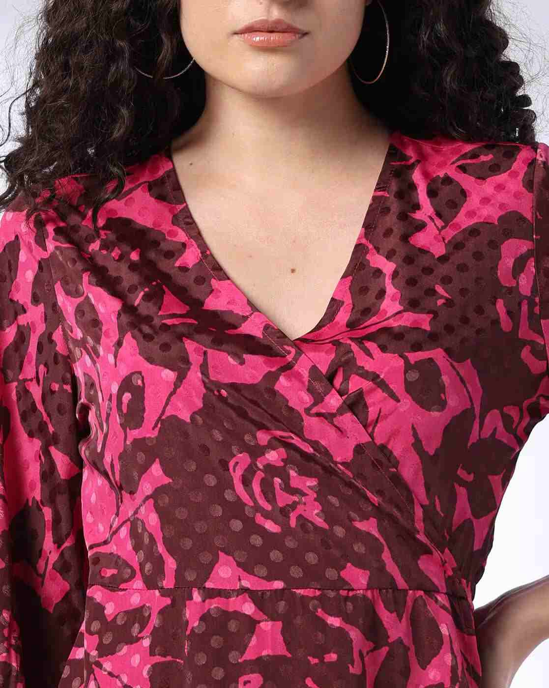 FIG | Women Printed Wrap Dress|3