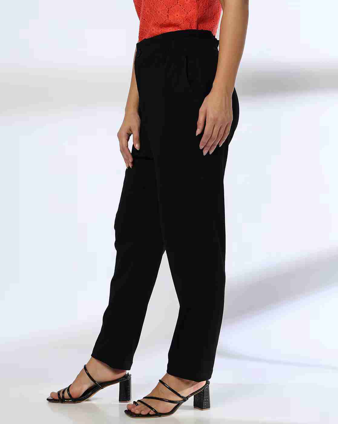 FIG | Women Relaxed Fit Flat-Front Pants|1