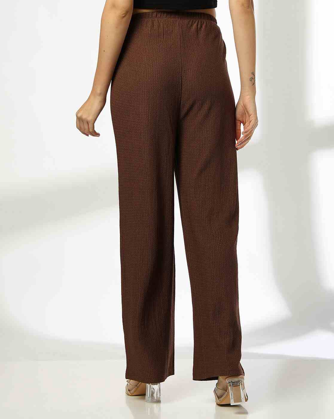 FIG | Women Relaxed Fit Pants with Elasticated Waist|2