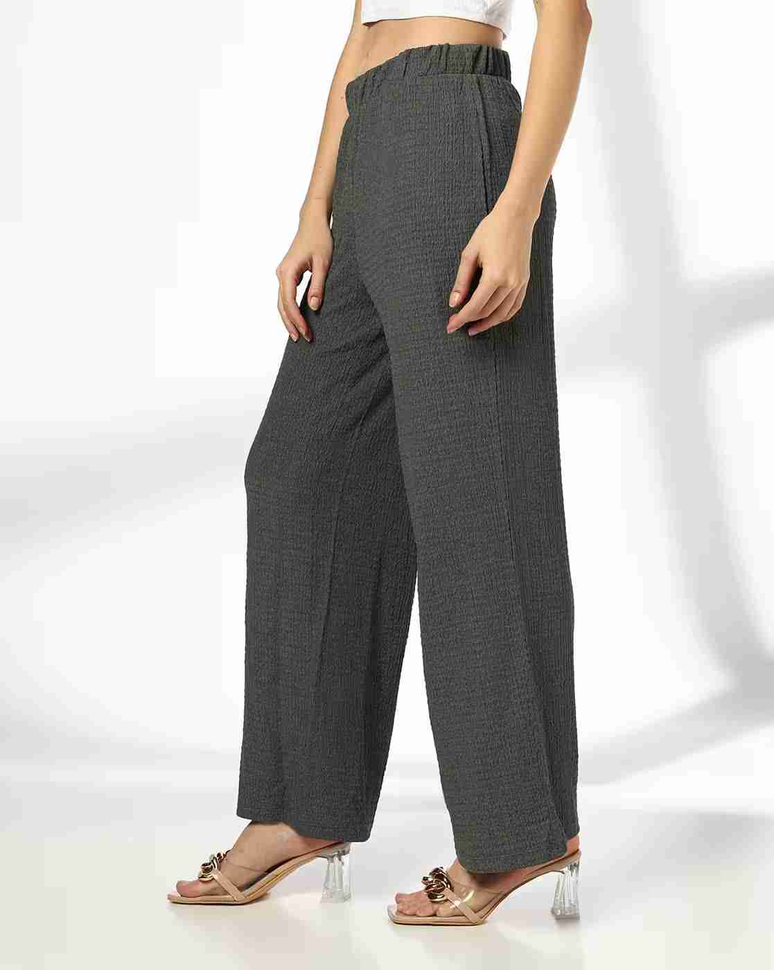 FIG | Women Wide-Leg Pants with Elasticated Waist|1
