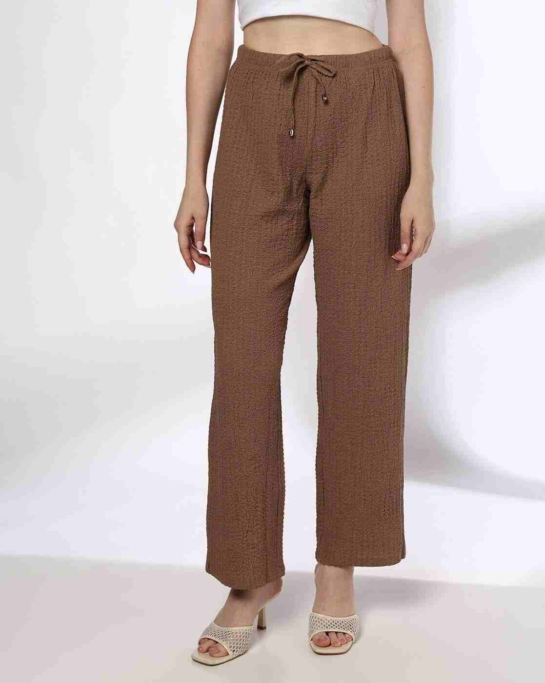 FIG | Women Knitted Straight Fit Pants|0