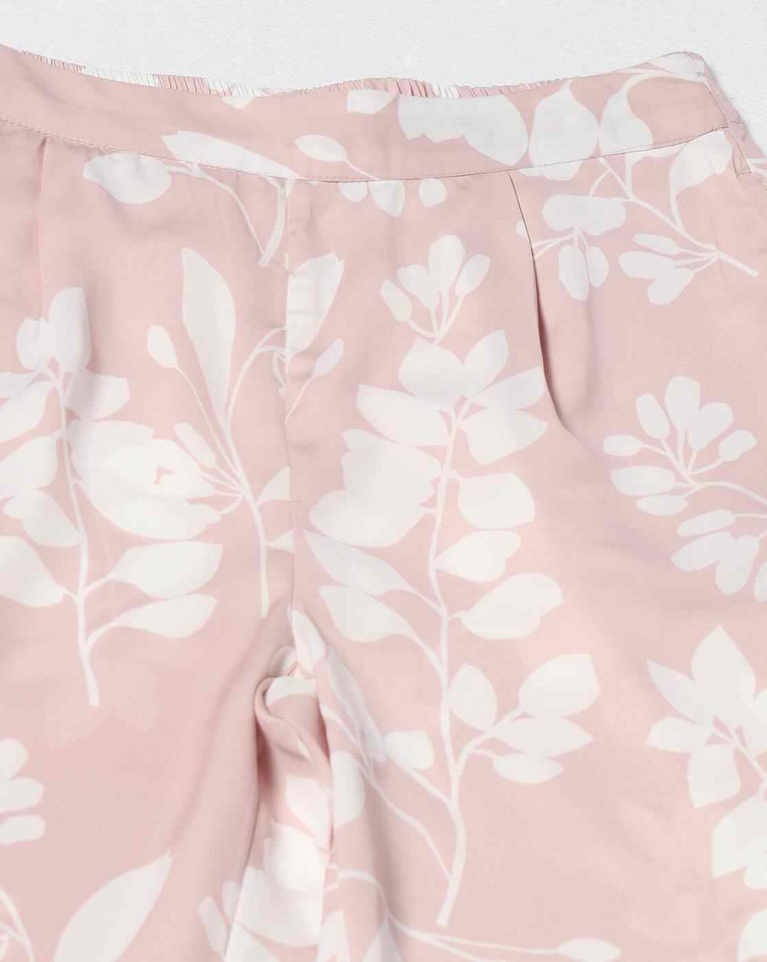 FIG | Women Leaf Print Straight Fit Trousers|4