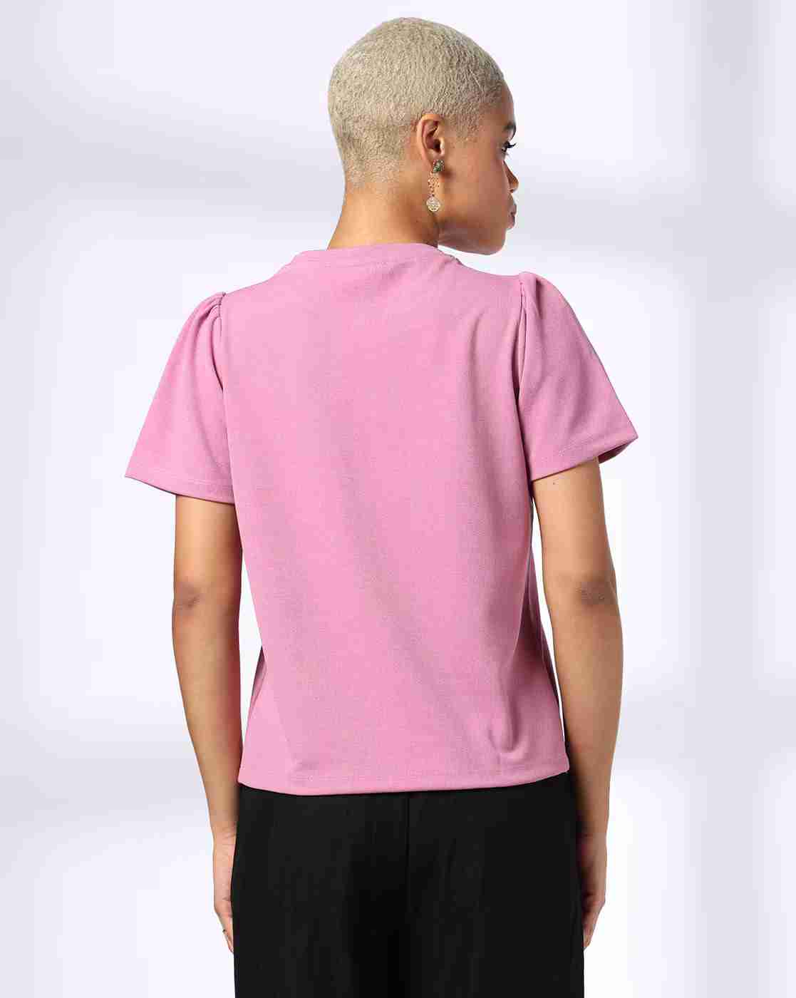 FIG | Women Relaxed Fit Round-Neck T-Shirt|2