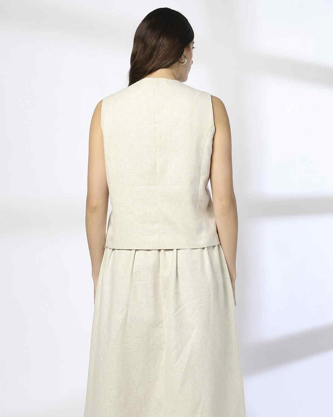 FIG | Women Slim Fit Waiscoat|2