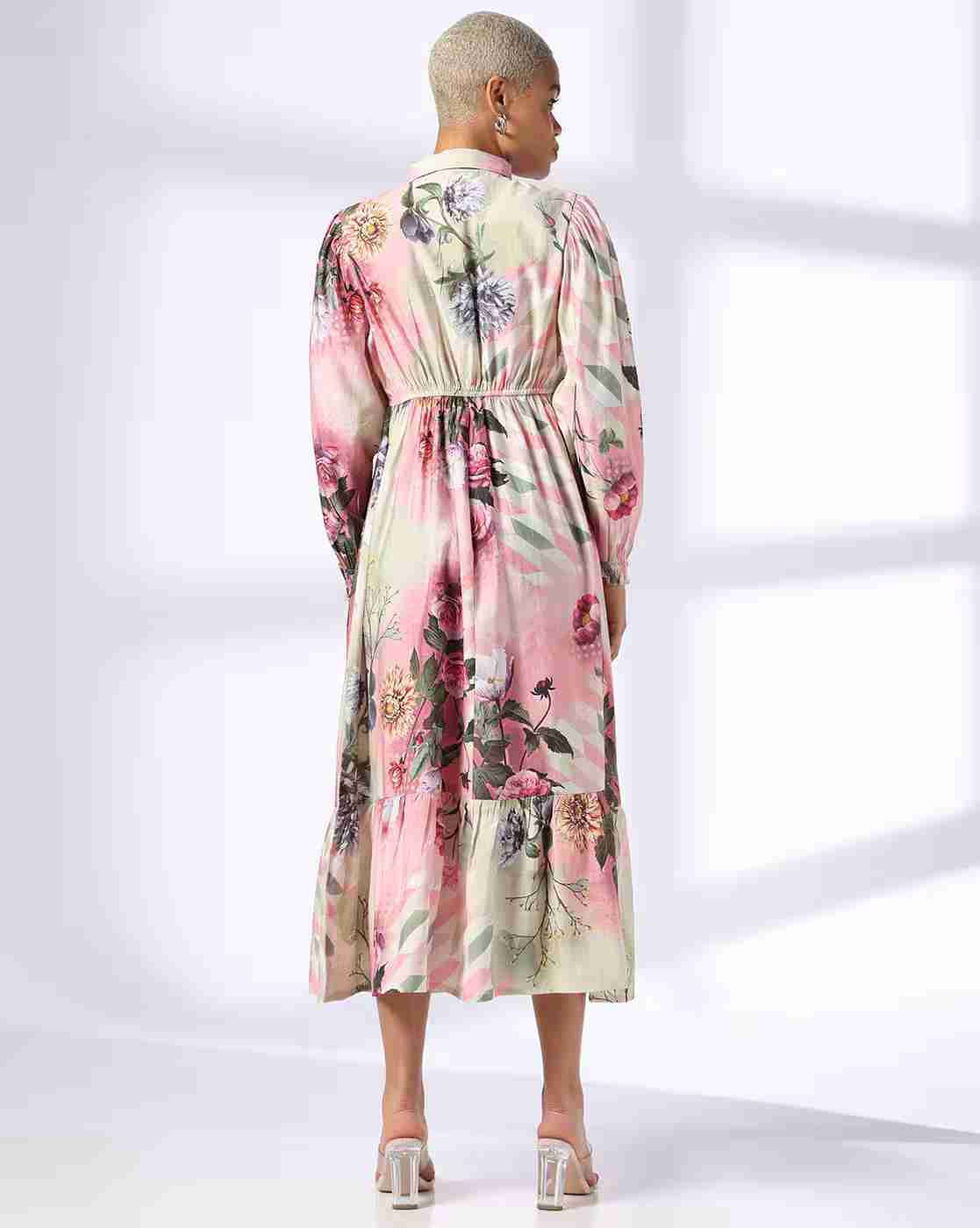 FIG | Women Floral Print Shirt Dress|2