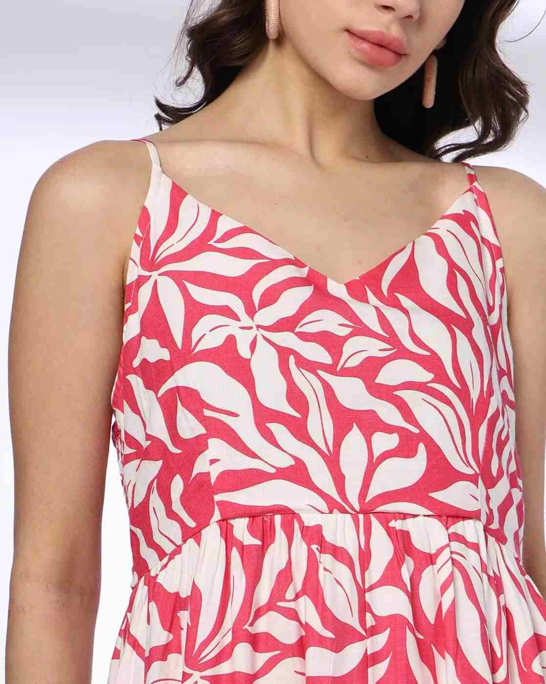 FIG | Women Floral Print Fit & Flare Dress|4
