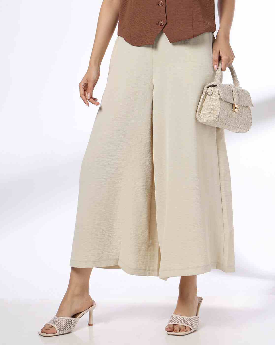 FIG | Women High-Rise Relaxed Fit Palazzos|0