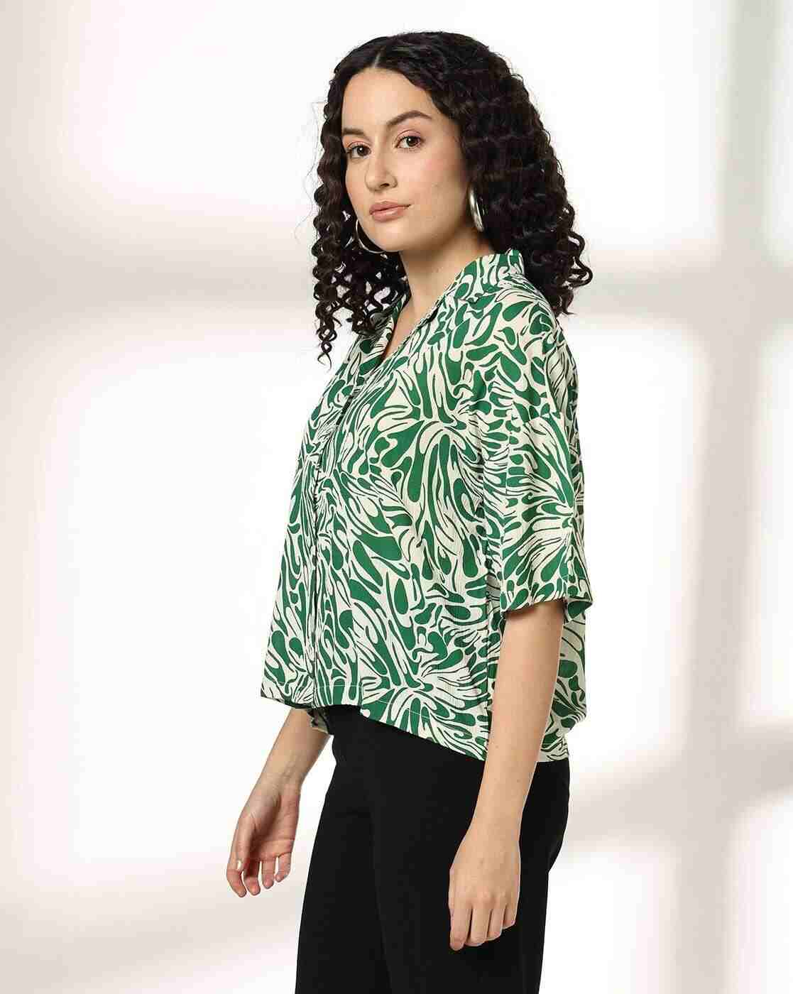 FIG | Women Printed Relaxed Fit Shirt|1