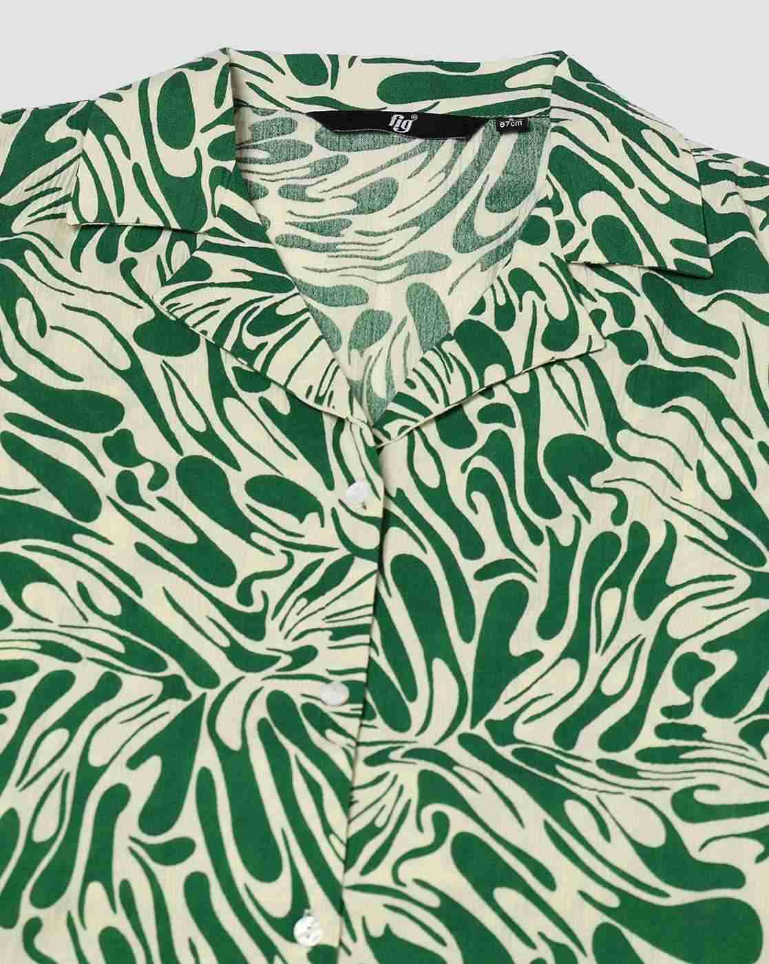 FIG | Women Printed Relaxed Fit Shirt|4