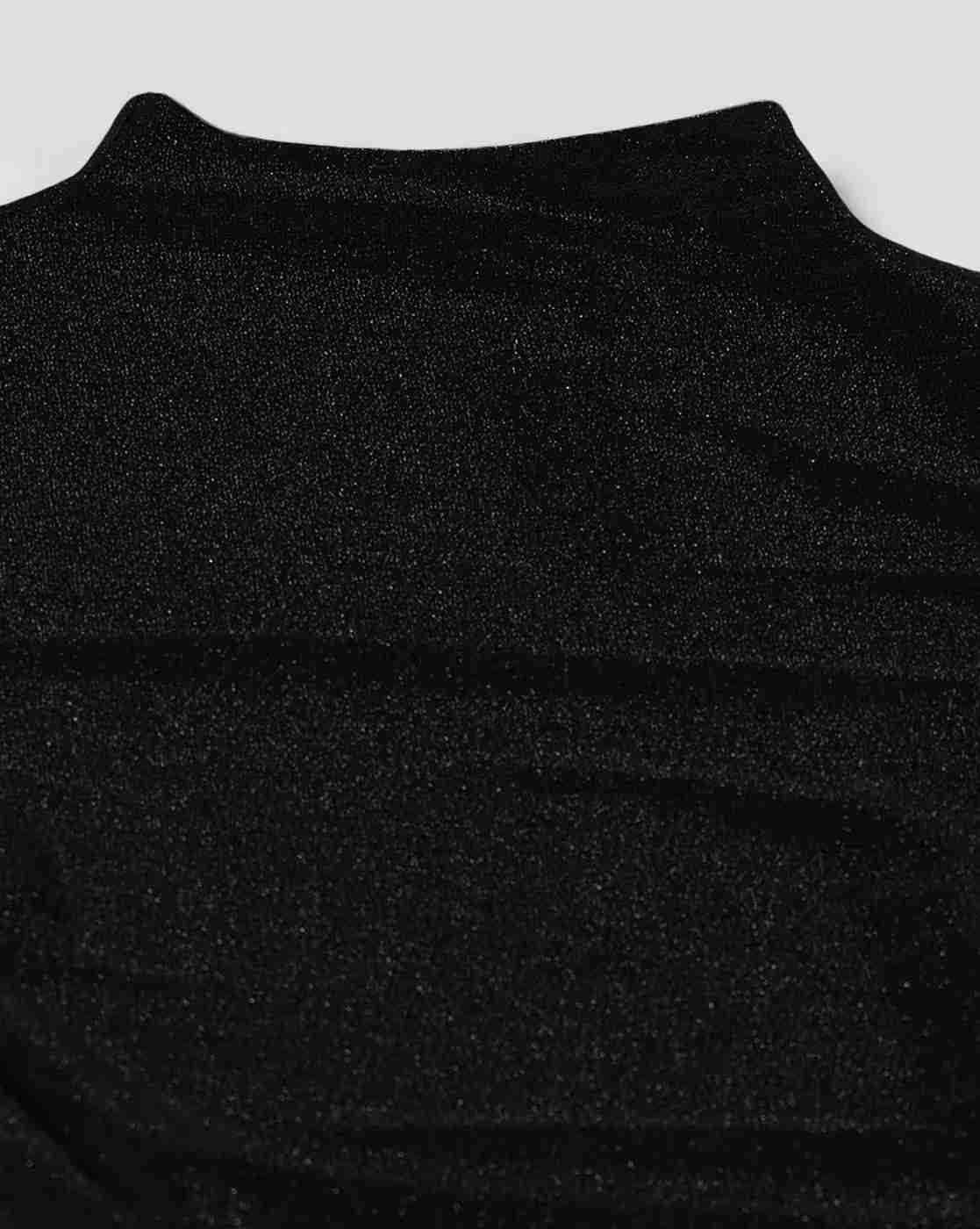 FIG | Women Ruched Slim Fit High-Neck Top|4