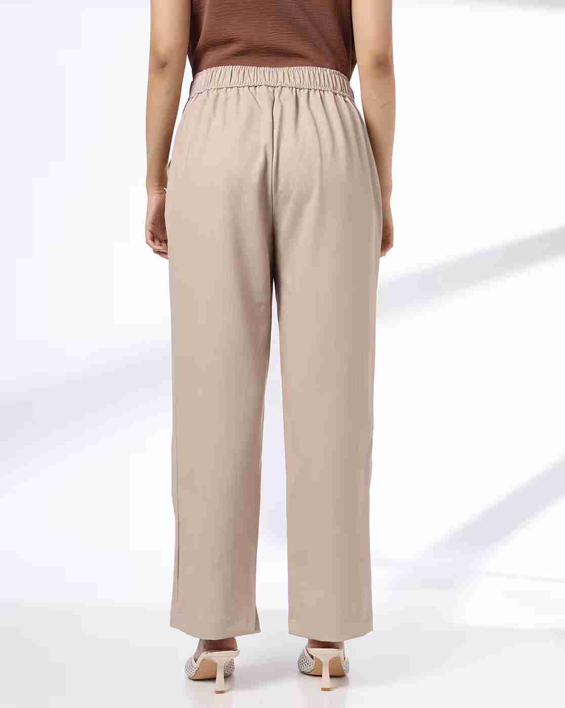FIG | Women Flared Pants with Button Detail|2