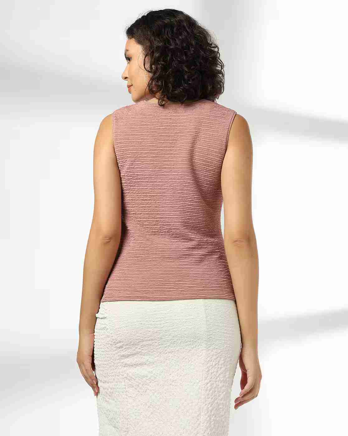 FIG | Women Patterned Slim Fit Top|2