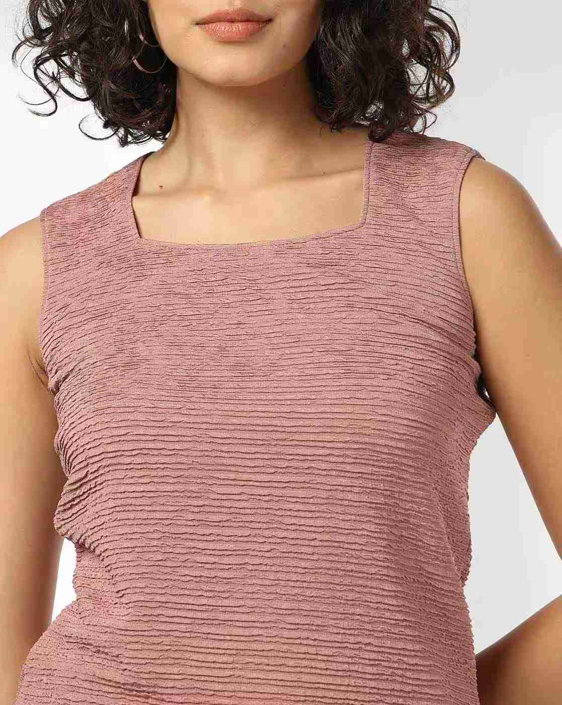 FIG | Women Patterned Slim Fit Top|3