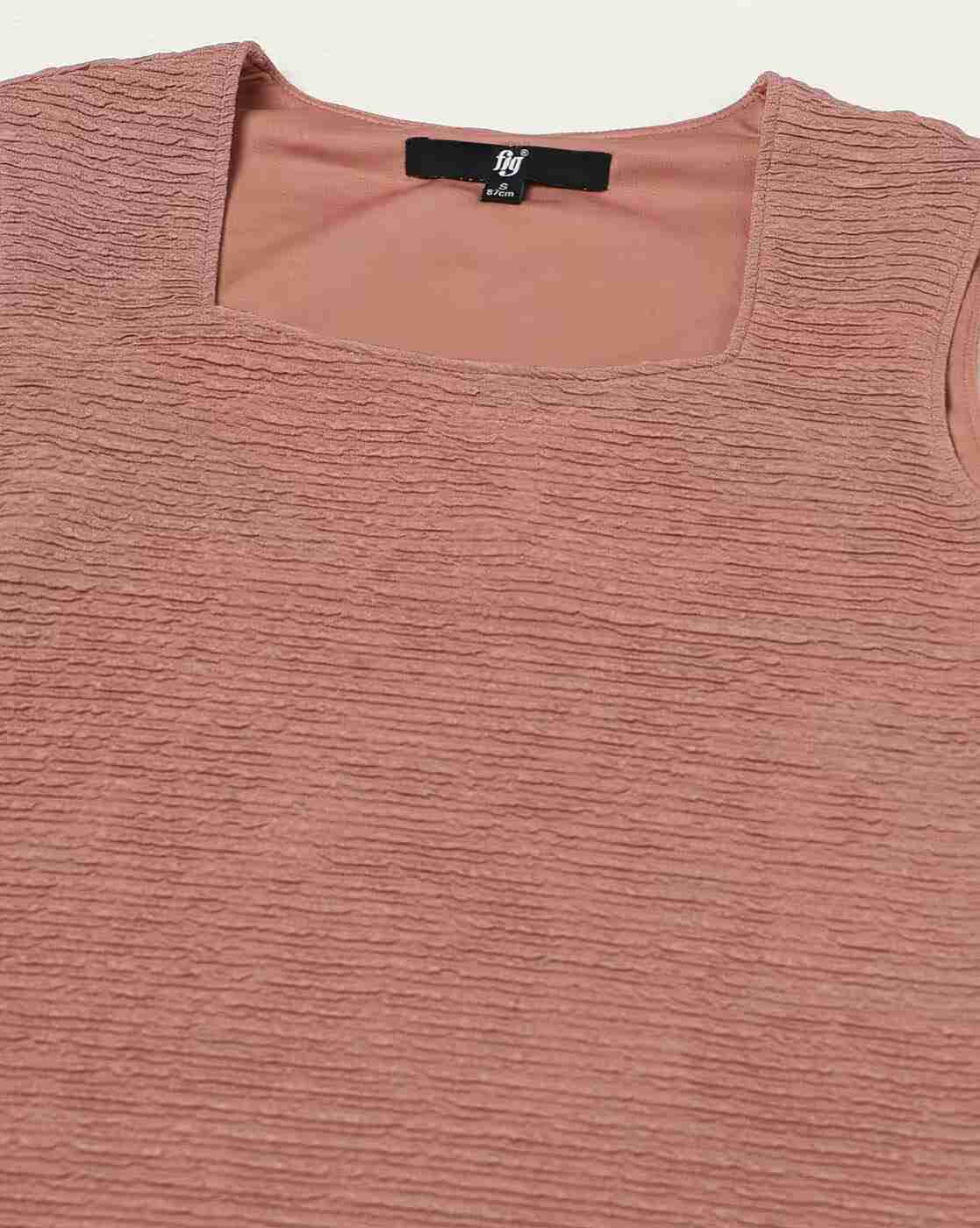 FIG | Women Patterned Slim Fit Top|4