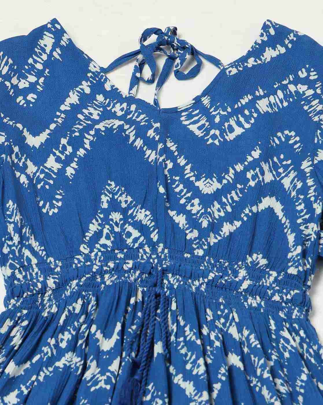 FIG | Women Chevron Print Fit & Flare Dress|4