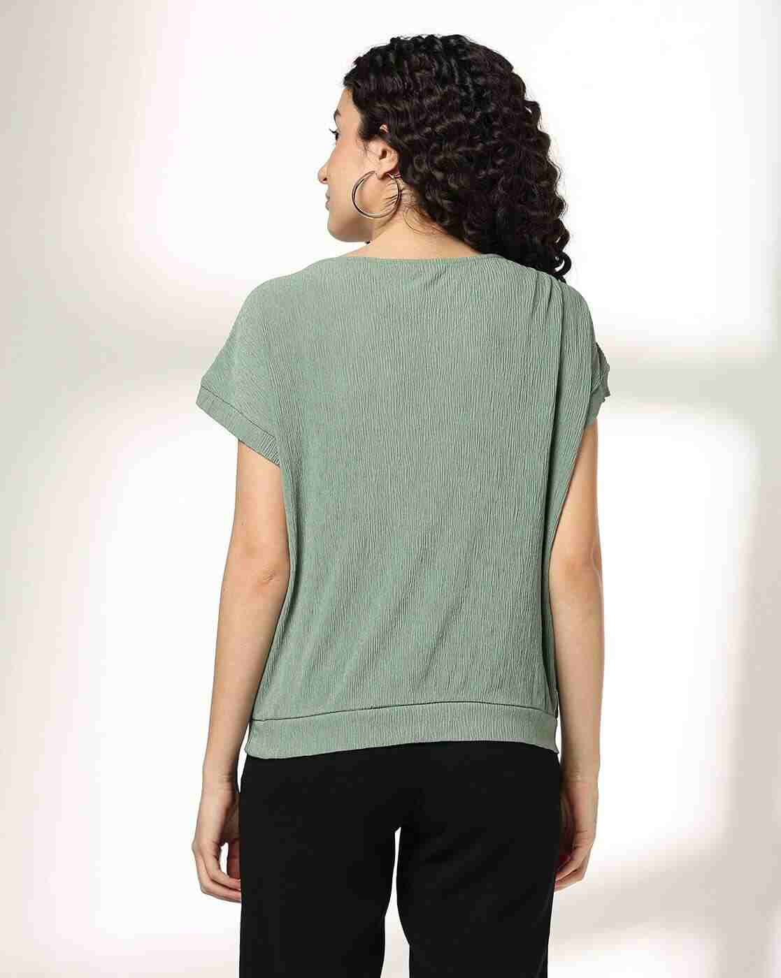 FIG | Women Relaxed Fit Boat-Neck T-Shirt|2