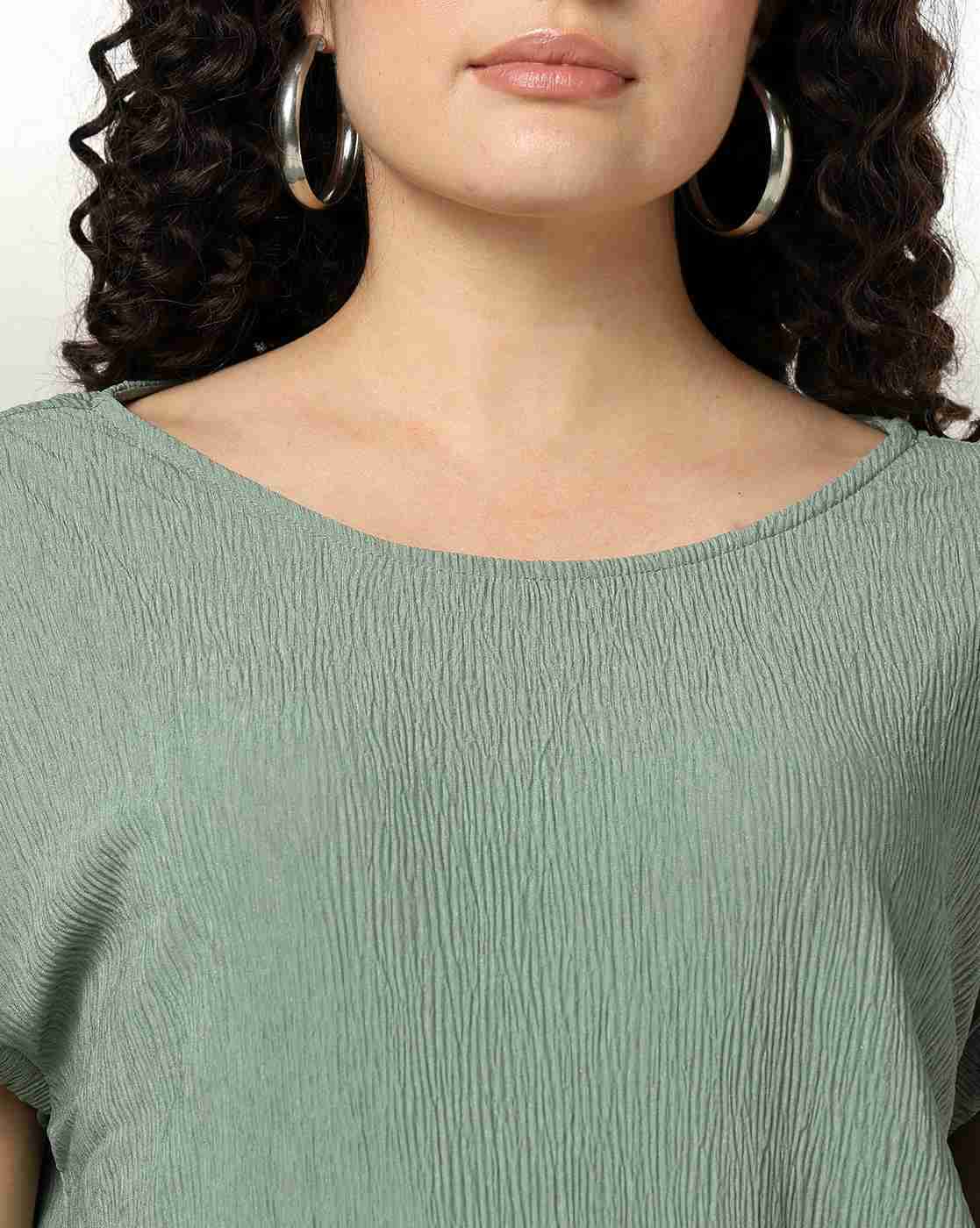 FIG | Women Relaxed Fit Boat-Neck T-Shirt|3