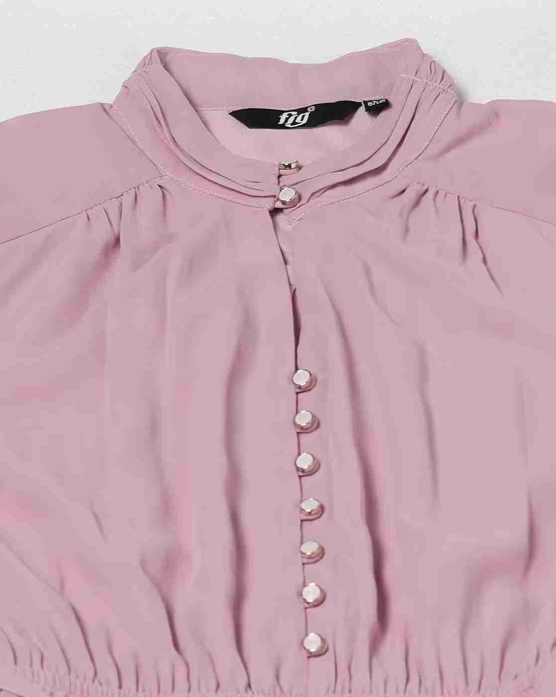 FIG | Women Fit & Flare Dress with Band Collar|4