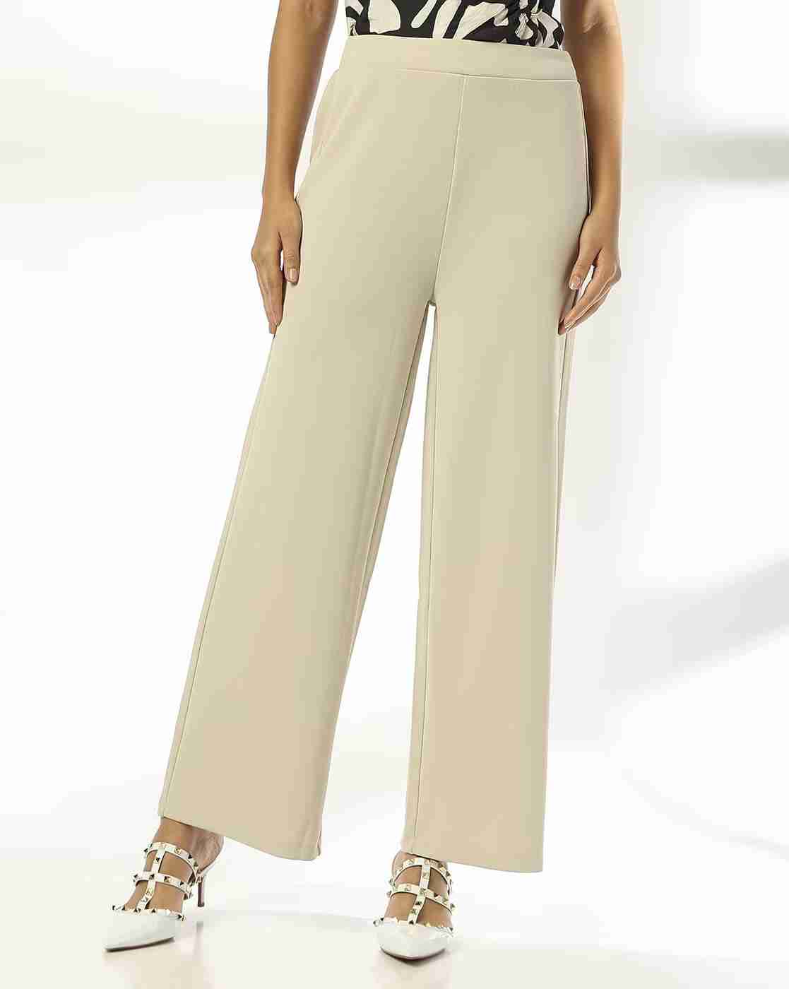 FIG | Women Wide-Leg Flat-Front Pants|0