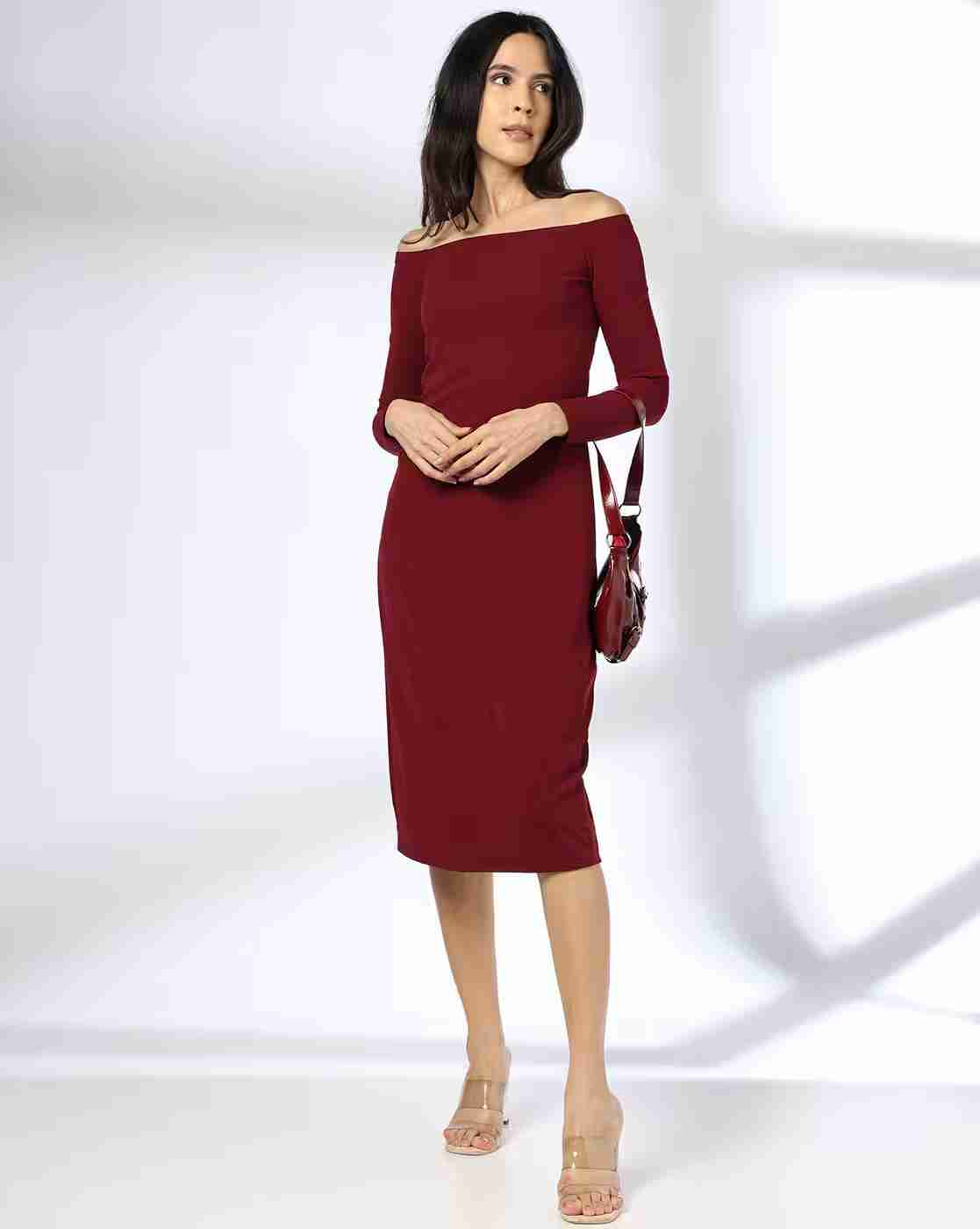 Women Off-Shoulder A-Line Dress