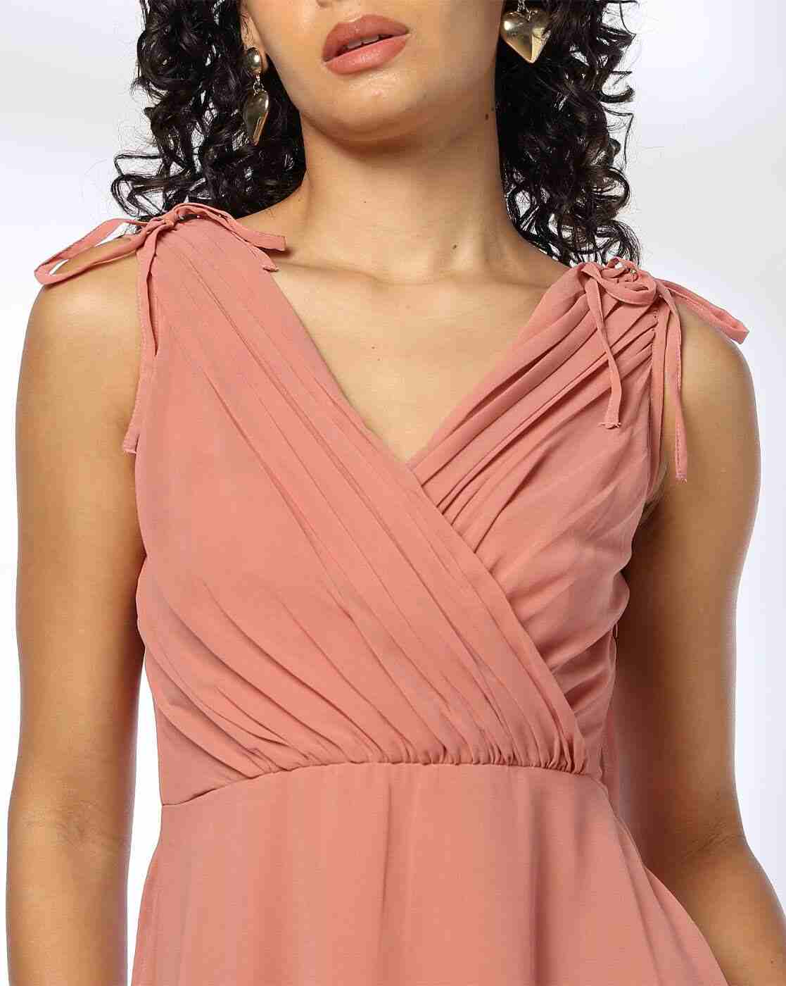 FIG | Women V-Neck Fit & Flare Dress|3