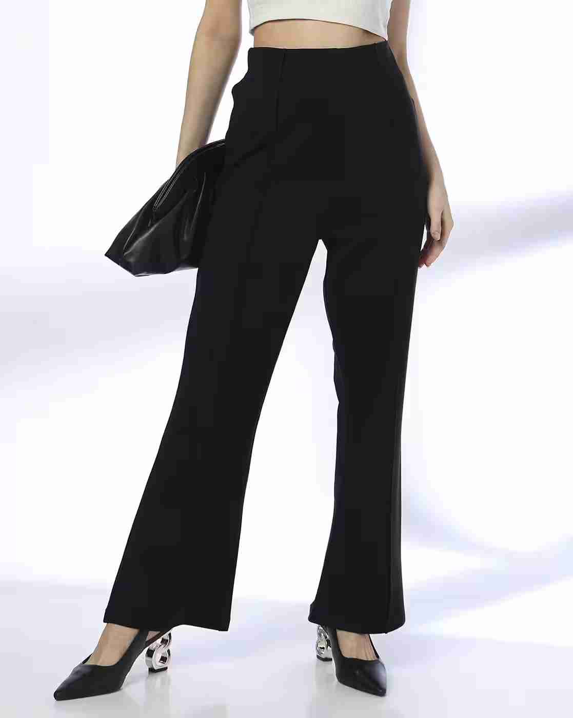 FIG | Women Straight Fit Flat-Front Pants|0