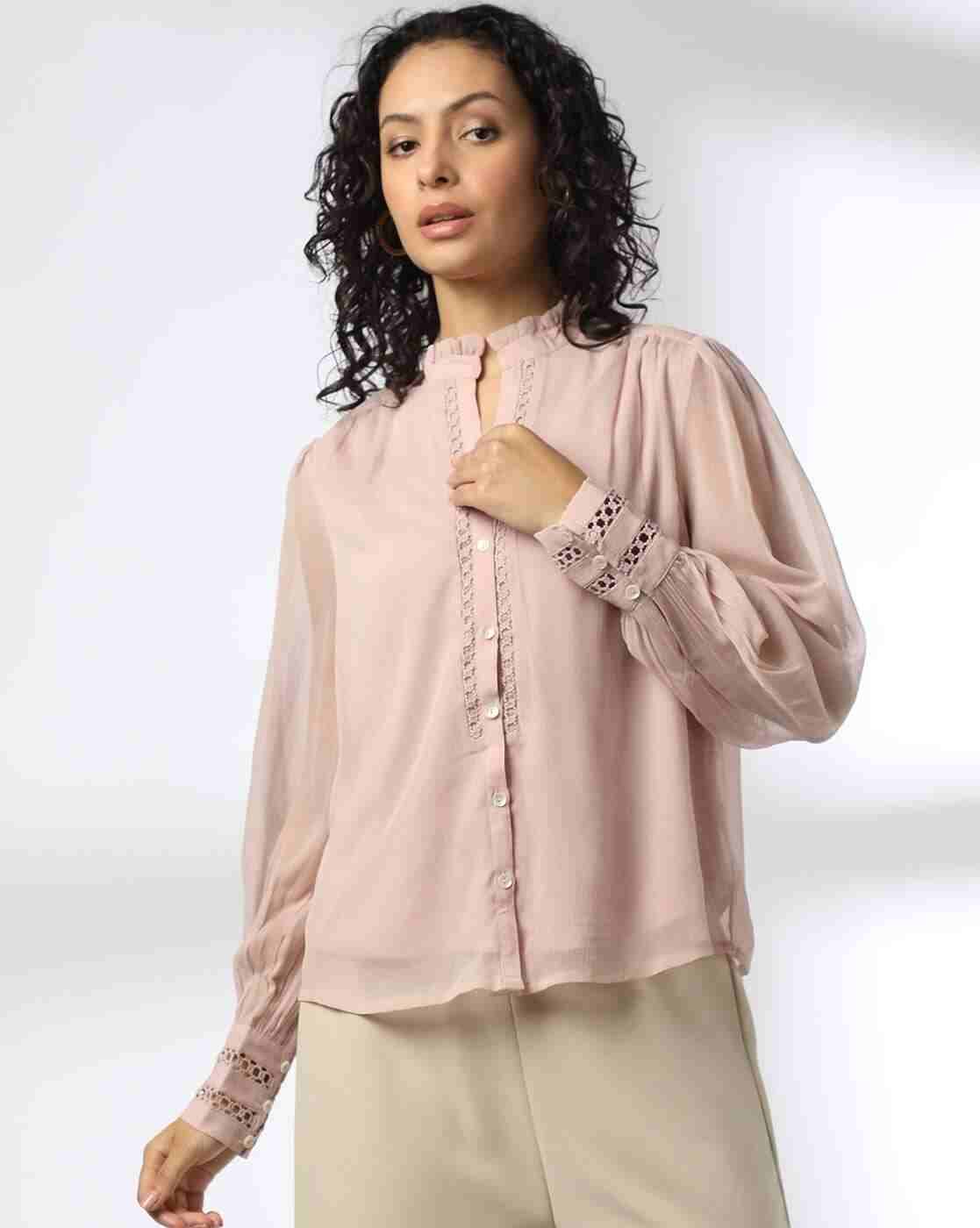 FIG | Women Lace Relaxed Fit Shirt|0
