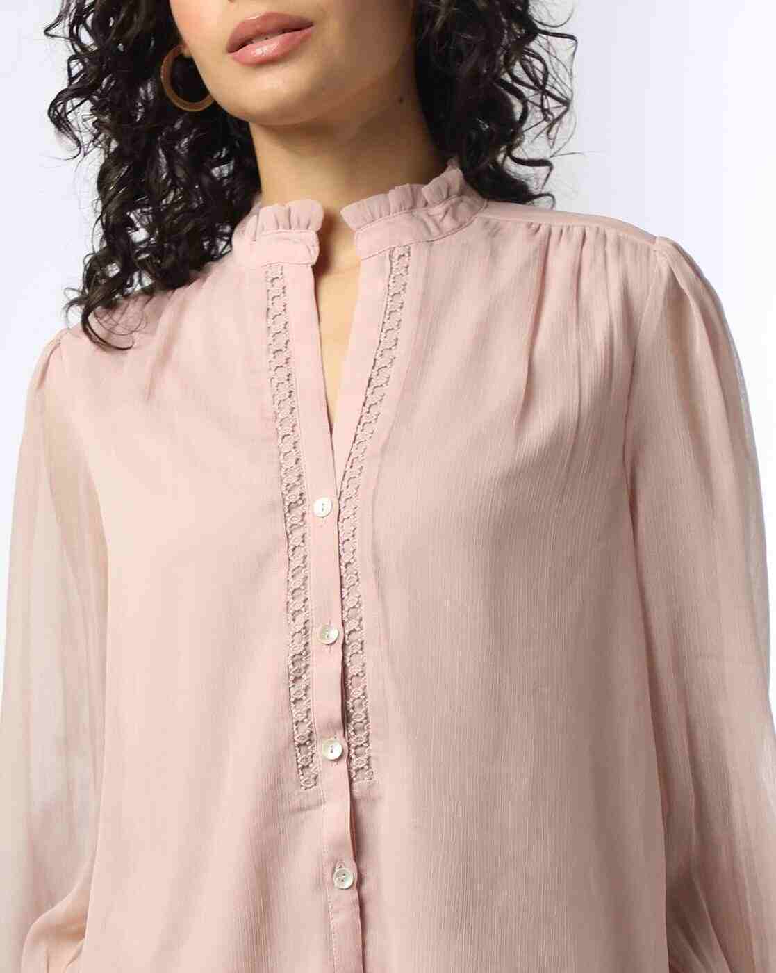 FIG | Women Lace Relaxed Fit Shirt|3