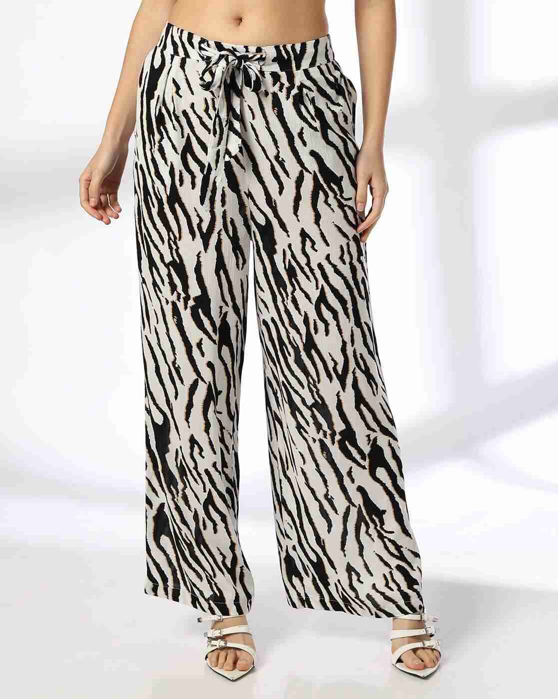 FIG | Women Animal Print Wide Leg Trousers|0