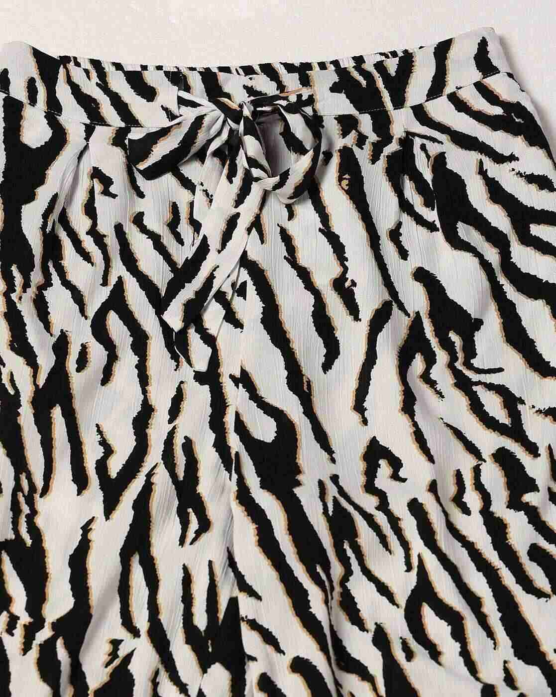 FIG | Women Animal Print Wide Leg Trousers|4