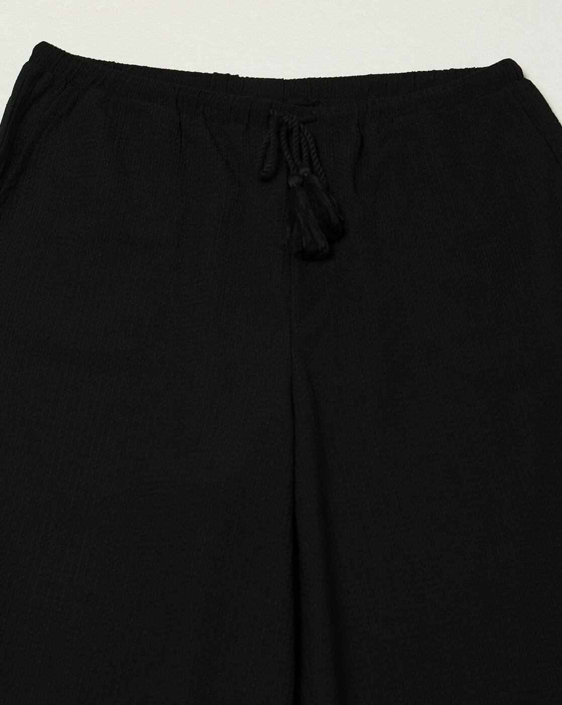 FIG | Women Relaxed Fit Wide-Leg Flat-Front Trousers|4