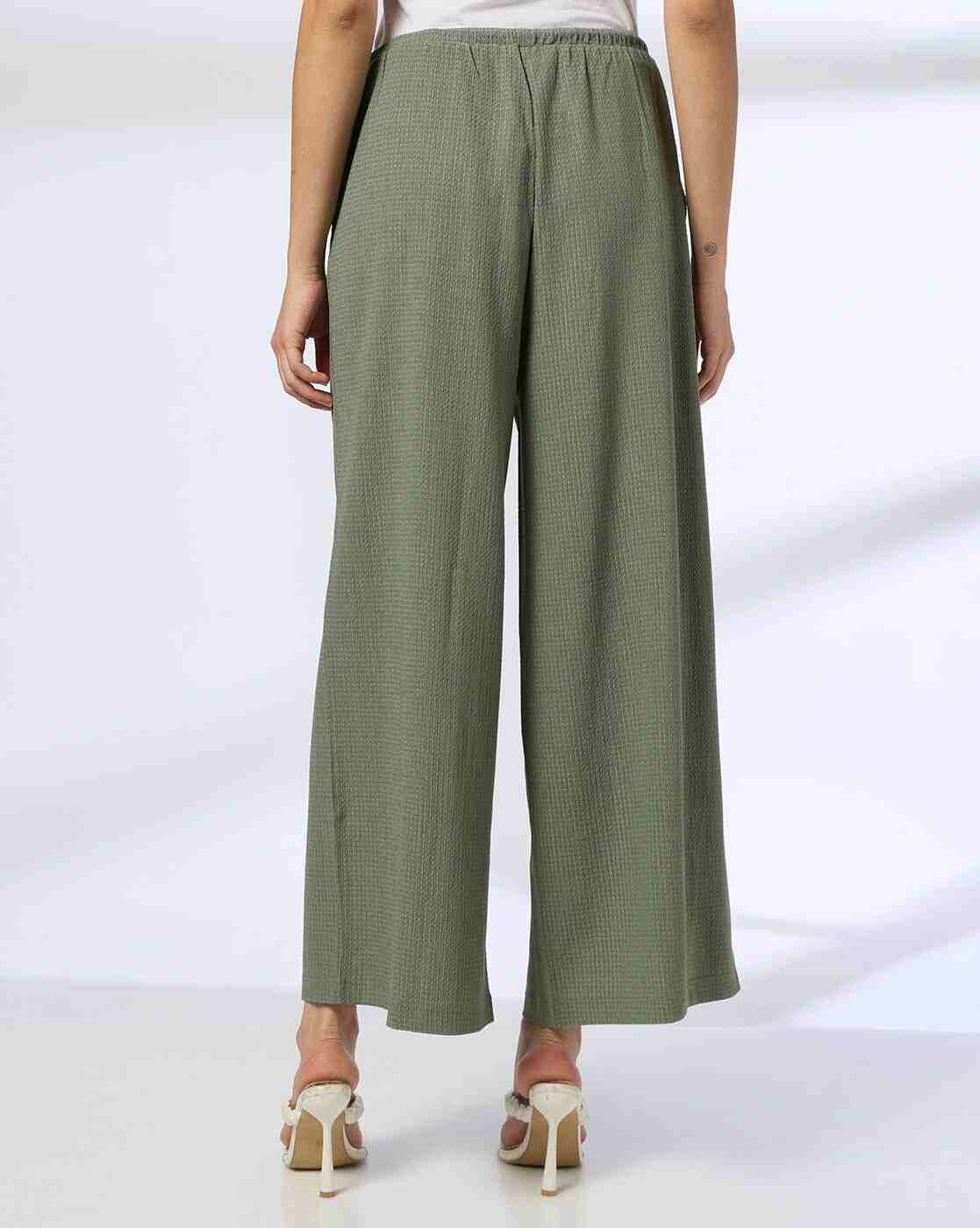 FIG | Women Relaxed Fit Wide-Leg Flat-Front Trousers|2