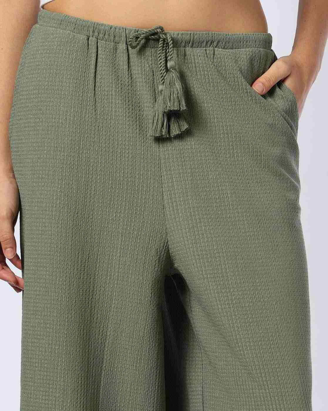 FIG | Women Relaxed Fit Wide-Leg Flat-Front Trousers|3