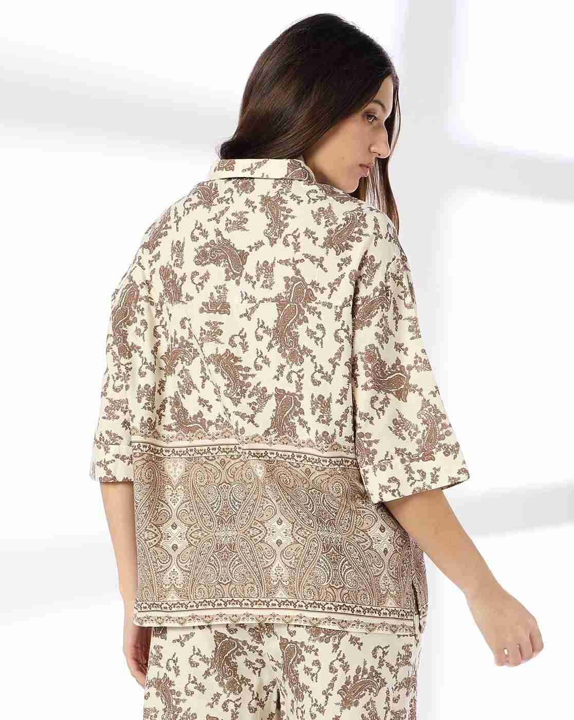 FIG | Women Paisley Print Relaxed Fit Shirt|2