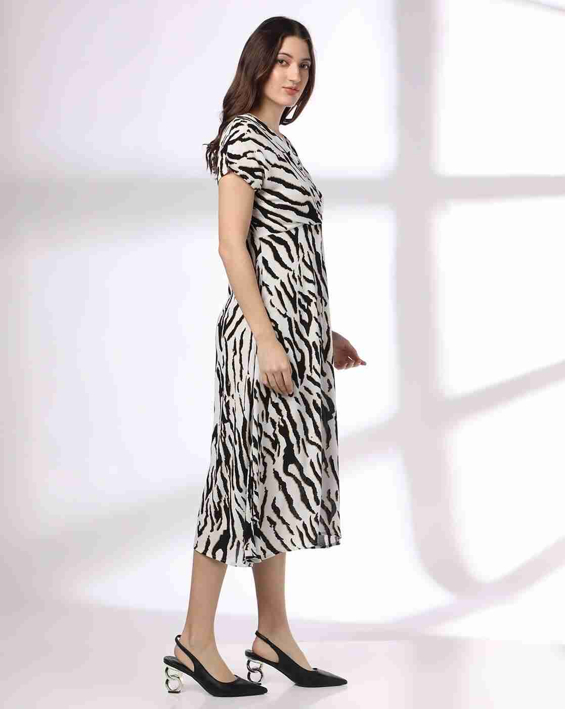 FIG | Women Animal Print A-Line Dress|1