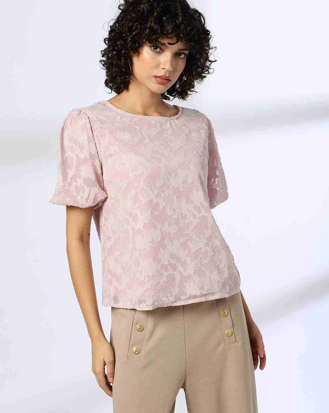 FIG | Women Jacquard Slim Fit Top|0