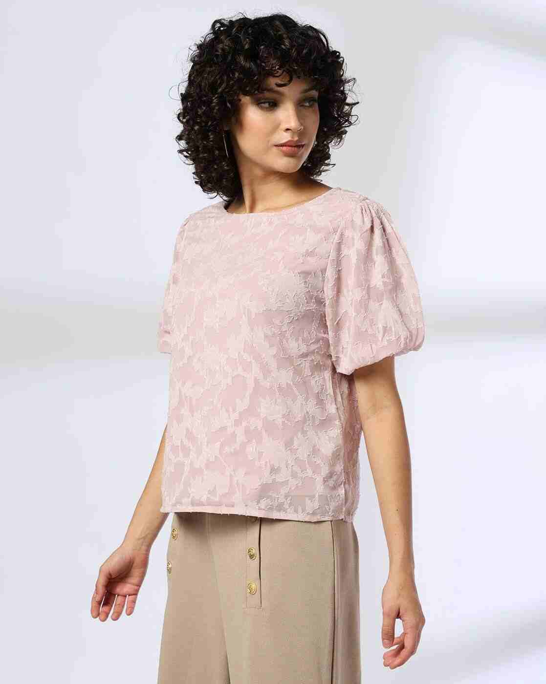 FIG | Women Jacquard Slim Fit Top|1