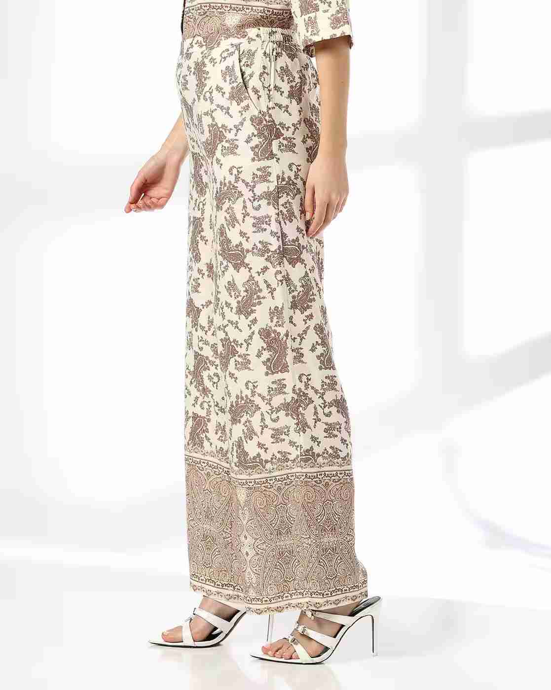 FIG | Women Paisley Print Relaxed Fit Pants|1