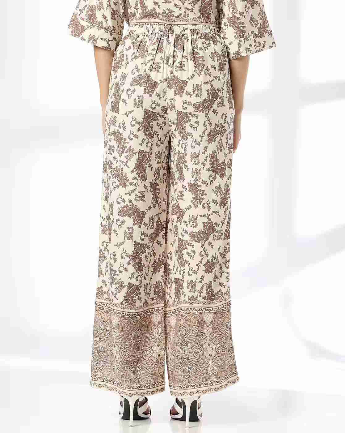 FIG | Women Paisley Print Relaxed Fit Pants|2