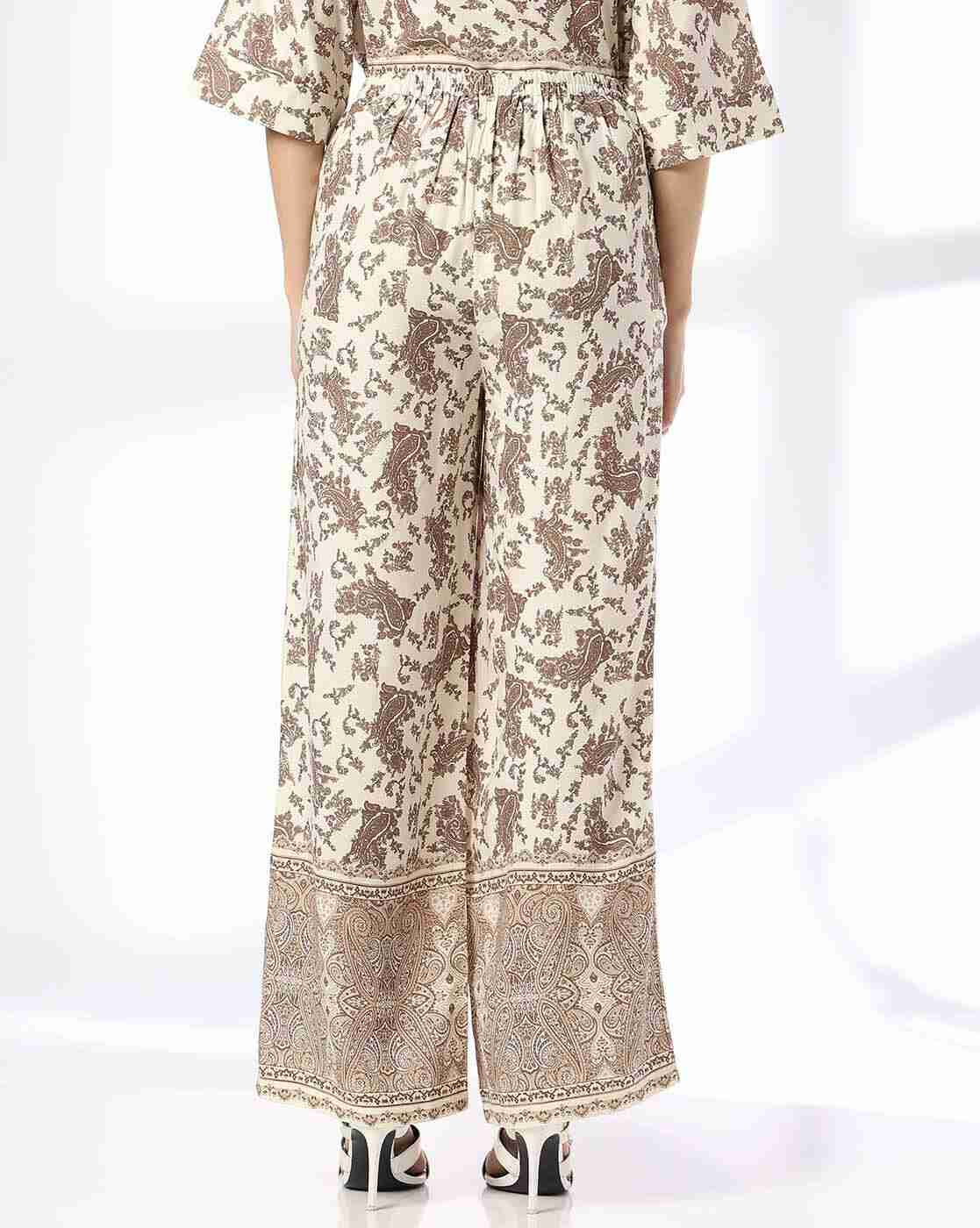 FIG | Women Paisley Print Relaxed Fit Pants|2